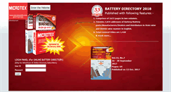 Desktop Screenshot of batterydirectory.co.in